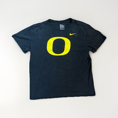 Nike The Nike Tee Oregon Ducks O Logo Men’s Cotton Crewneck T-Shirt XL Black