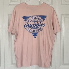 Chubbies Men’s Pink The Weekend Has Arrived T-Shirt Size Large