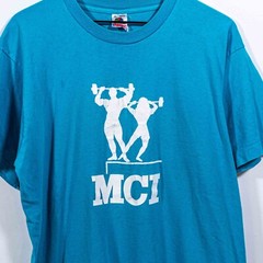VTG 90s MCI Bodybuilding T-Shirt XL Fitness Workout Gym Pump Cover Retro Tee