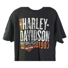 Harley-Davidson T-Shirt Mens XL Black San Antonio Texas Cowboy’s Alamo City
