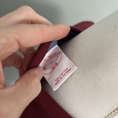 Vintage Brooks Brothers Long Sleeve Cotton Crewneck T-Shirt, Deep Red X-Large