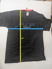 PlayStation 2 Shirt 2003/4 Print Fruit of the Loom Large