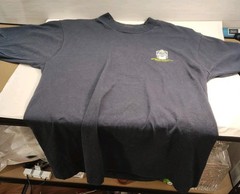 Vintage Trains Shirt Mens Large Black Friends Of The Railroad Dublin GA