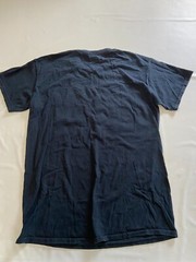 Mens GILDAN Black Vintage One Love World Graphic T Shirt Sz M
