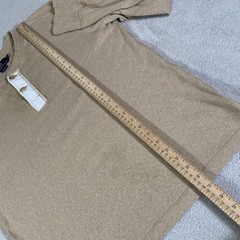 Vintage Polo Ralph Lauren Shirt Mens XL Beige Long Sleeve Henley Cotton Knit