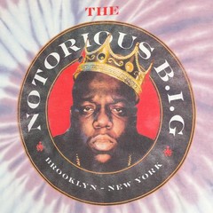 Brooklyn Mint Notorious BIG Shirt Mens 2XL XXL Purple Tie Dye Graphic Rap Tee