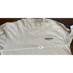 Fear of God Essentials | Mens Long Sleeve Shirt | Light Oatmeal | Size XXL