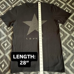 DAVID BOWIE Blackstar Licensed T-Shirt 2021. MEDIUM Bowie 75 Preowned NV