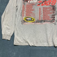 AAA Nascar 2009 Tour Sprint Cup Series T Shirt Mens XL-2XL Gray Long Sleeve