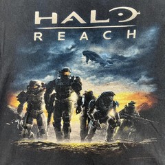 Gildan Shirt Mens L Black Halo Reach Spartan Squad Graphic Tee Video Game Xbox
