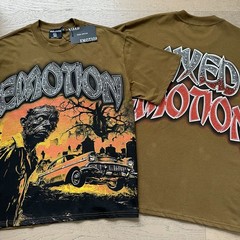 MIXED EMOTION Cotton Loose-Tee Shirt