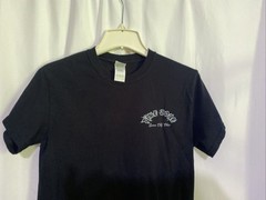 Gildan Graphic T-Shirt Mens Small Black Excellent It’s 5 o’clock Somewhere Ohio