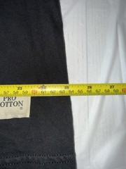 Black Faded Russel Athletic Pro Cotton Tee Size XL Essentials Y2K Essentials