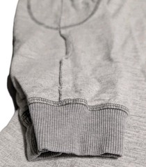 Carbon2Cobalt Thermal Henley Shirt Mens Medium Gray Long Sleeve Elbow Patch