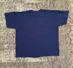 VTG 90s Metallic Gold Foil Beach Club T Shirt 3XL Made in USA Tropical Vacation