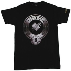 The Hunger Games Adult New T-Shirt – District 8 Thread and Needle Pic