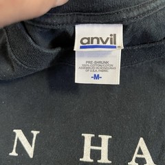 Vintage Anvil Van Halen Smoking Guitar Band Concert T-Shirt Black Size M