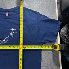 Hanes Tagless Villanova Retreat Our Journey With God Navy T-Shirt Size Large