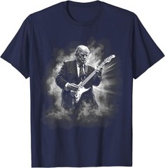 Donald Trump Playing Electric Rock Guitar T-Shirt