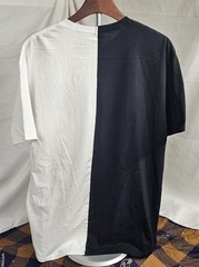 Men’s Trust The Universe Split T-Shirt Auto Racing Black White Size Medium