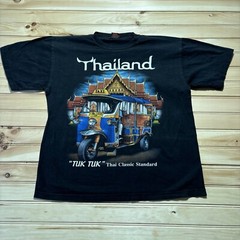Vintage 90s Thailand Tuk Tuk Thai Classic Standard Car Shirt Size XL