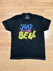 VTG 90s TV Gray Short Sleeve Graphic Saved by the Bell T-Shirt Mens Size L