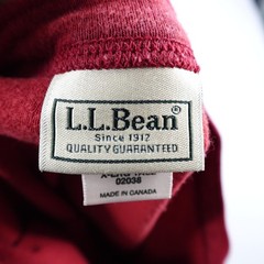 Vintage LL Bean Shirt Mens XL Tall Red River Driver Wool Blend Thermal Henley