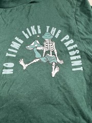 Eighty Eight Brand T-Shirt Men’s Size Small Dark Green No Time Like The Present