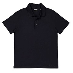 Burberry Logo Embroidered Straight Hem Cotton Polo Shirt