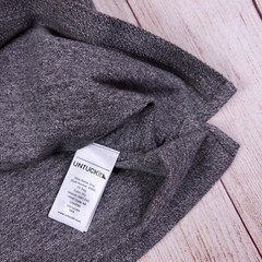 UNTUCKit Shirt Men Small Gray Henley Casual Comfort Cozy Warm 4 Button Urey NEW