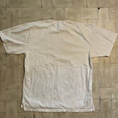 white Eddie Bauer graphic T-shirt vintage fisherman illustration large