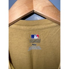 MLB Milwaukee Brewers Graphic T-Shirt Gold Mustard Yellow Mens Large L Short Slv