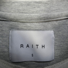 Raith Clothing Pocket T Shirt Tyler Long Sleeve Grey Marl Heavy Blend size S