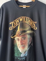 DON WILLIAMS The Gentle Giant Double Sided XL Crewneck T-Shirt Country Music