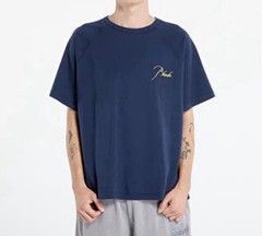 RHUDE Embroidered raglan-sleeve T-shirt Blue Size XL