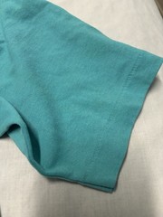 Vintage 80s Hanes T Shirt Mens M Teal Kitten Da Vinci Art USA 50/50