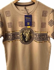 Men’s Beautiful Cotton Rhinestone T Shirt,Italian Style,Stretch S to 2XL…A12.