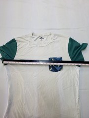 Hollister Pocket T Shirt Men’s XL White Teal Colorblock Short Sleeve Tee