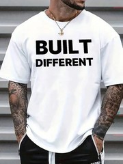 Built Different Graphic Tee – Bold Minimalist Urban Streetwear T-Shirt