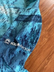 Habit Hoodie Shirt M Blue 40+ Solar Factor Realtree Fishing