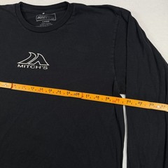 Mitch’s Surf Shop Men’s Long Sleeve Graphic T-Shirt Size Large Black Classic