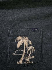 Chubbies Mens Large The Relaxer Blue Weekend Arrived Pocket Graphic Long T Shirt