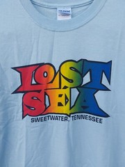 Vintage Lost Sea Graphic T Shirt Size Large Colorful 90s