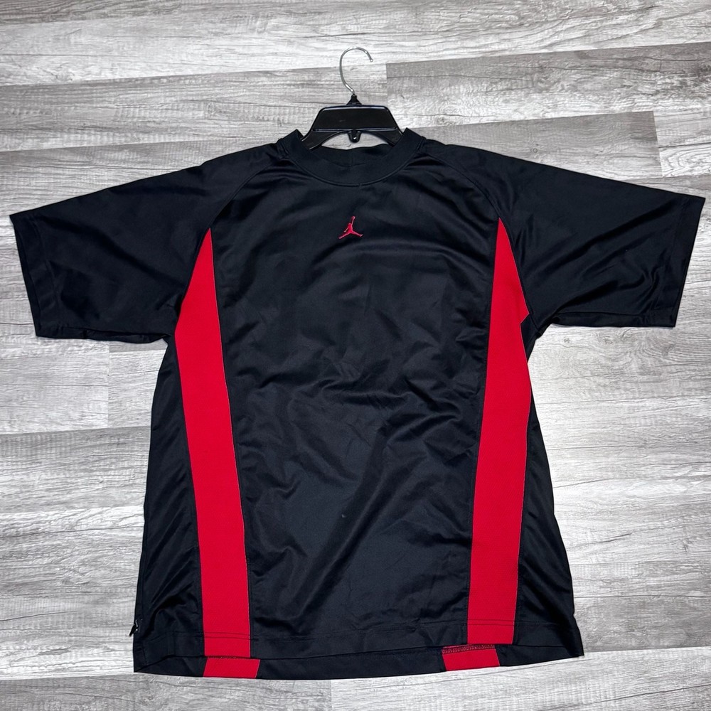 Jordan Training Men’s Performance Crew Neck T-Shirt Black/Red Graphic 23.4