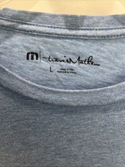 Travis Mathew Adult Medium Blue T Shirt Golf Cart California Short Sleeve