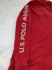 U.S. Polo Assn Graphic Classic Long Sleeve T-shirt USPA Preppy Blokecore Indie M