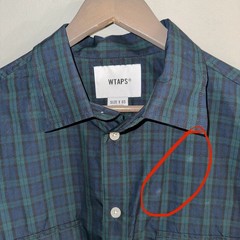 WTAPS Broadcloth Black Watch Check Shirt In Green Men’s (3) Large