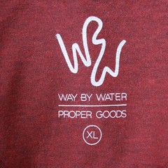 Way by Water/Proper Goods Men’s Burgundy T-Shirt XL