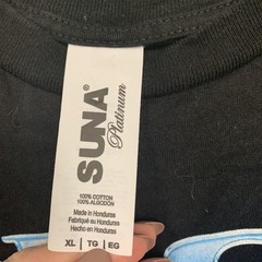 Suna Platinum Shirt Mens XL Black Peso Pluma Graphic Tee Latin Music Band