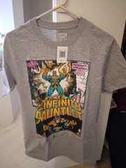 Marvel Thanos The Infinity Gauntlet Gray T-shirt: Men Adult Small, New with Tag